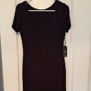 Elegant Black Midi Dress